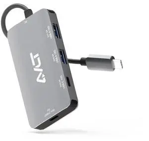 AVLT 4-Port USB 3.1 Gen 2 Type C 10G Hub with 85W PD Charging - Portable Multiport Adapter  Fast Data Transfer and Charging for MacBook, Laptop, PC, iPad (Does NOT Support USB-C Monitor)