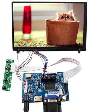 VSDISPLAY 7" 7 Inch 1280X800 IPS LCD Screen N070ICG-LD1 with VGA 2AV LCD Controller Board