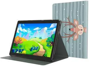 ZZB Kids Tablet 10 Inch Toddler Tablets Android Tableta for Boys Girls, 32GB Storage 4GB RAM, 6000mah Battery Quad-Core Processor Dual Camera WiFi Bluetooth, Parental Control APP, with Tablets Case.
