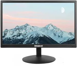 SKitphrati 20" PC Monitor 1600x900 75Hz 5MS HDMI Monitor LED Viewing Angle 95° (Horizontal) with HDMI VGA Input, 76% sRGB, VESA Wall Mount, TN Panel, Black