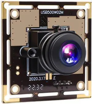 ELP 170degree Fisheye Wide Angle USB Camera Module for Computer Mini UVC USB2.0 Industrial Embedded Webcam Board for Portable Video System,3.3ft/1m Cable for PC, Laptop, Jetson Nano