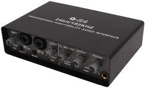 USB Sound Card, Professional Digital Mixing USB Computer External Sound Card External Guitar Mobile Phone Dedicated Live Sound Card,for Mobile Recording Production