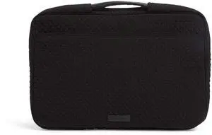 Vera Bradley Women's Microfiber Laptop Organizer, True Black, One Size