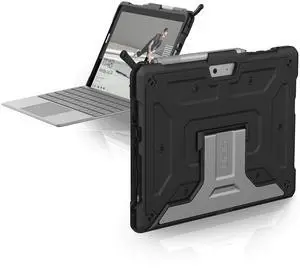 URBAN ARMOR GEAR UAG Designed for Microsoft Surface Go 4/ Surface Go 3 / Surface Go 2 / Surface Go Case 10.5" Metropolis Rugged Aluminum Kickstand Military Drop Tested Protective Cover Black