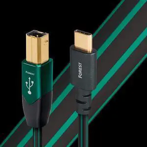 AudioQuest Forest USB B to Type C - 0.75m USB-B to USB-C Cable