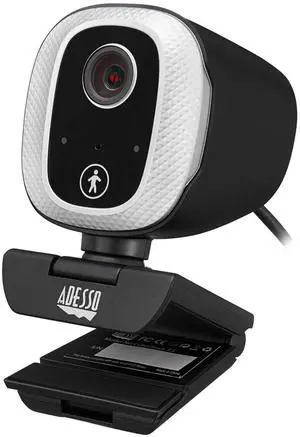 Adesso Motion Tracking 1080P Web Camera CyberTrack M1 H.264 Fixed Focus USB Webcam with 305° Auto Tracking, Built-in Microphone, and Tripod Mount