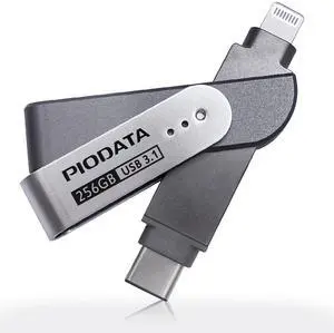PioData iXflash 256GB MFi Certified Lightning & USB Type C Flash Pen Drive for iPhone/iPad/Mac/PC External Storage Memory Photo Stick PioData iXflash 256GB MFi Certified Lightning & USB Type C Flash Pen Drive for iPhone/iPad/Mac/PC External Storage Memory Photo Stick