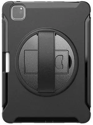 Sahara - Protection Hand Strap Series Case for iPad Pro 11" (2nd, 3rd, and 4th Gen 2020-2022), Black, (TB00016)