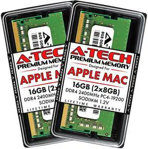 A-Tech Components 16GB (2x8GB) RAM for Apple iMac 2017 (27 inch Retina 5K & 21.5 inch Retina 4K) | DDR4 2400MHz SODIMM PC4-19200 1.2V 260-Pin SO-DIMM Memory Upgrade Kit