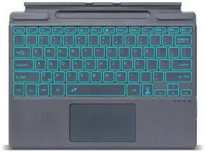 Surface Pro 10 Bluetooth Wireless Keyboard with Trackpad Backlit Magnetic Keyboard for Microsoft Surface Pro X, Surface Pro 9, Surface Pro 8