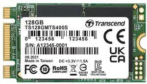 Transcend 128GB MTS400S M.2 2242 SATA III SSD, Internal Solid State Drive, Compatible with Laptop & PC Desktop, B+M Key, Dram Cache, MLC - TS128GMTS400S