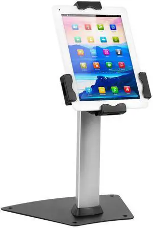 Mount-It! iPad Stand, Secure Universal Tablet Kiosk POS Locking Tablet Countertop Stand for Desk, Fits iPad, Air, Samsung Galaxy Tab, Surface Go & 7.9"- 10.9" Tablets