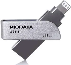 PioData iXflash 256GB iPhone iPad Flash Pen Drive USB 3.1 Apple MFi Certified Lightning Connector External Storage Memory Expansion for iOS Devices/Windows/Mac PioData iXflash 256GB iPhone iPad Flash Pen Drive USB 3.1 Apple MFi Certified Lightning Connector External Storage Memory Expansion for iOS Devices/Windows/Mac