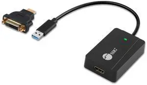 SIIG USB to HDMI Adapter, DisplayLink Chipset, USB 3.0 to HDMI 2K 2560x1440 50Hz Video Converter- for Windows and Mac, PC, Laptop, Desktop, Monitor, and TV (JU-H30H11-S1)