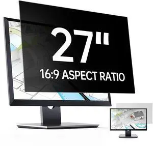 Privacy Screen Filter for 27 inch Widescreen Monitors-Privacy Screen for Computer Monitor-Computer Privacy Screen(16:9 23.5x13.23)