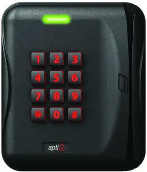 aptiQ MTMSK15 Multi-Technology Magnetic Stripe Reader with Keypad, Black