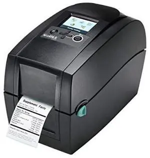 Godex RT200i 2" Thermal Transfer Printer with Color Display 203 dpi, 7 IPS, USB(H/D), RS232, Ethernet