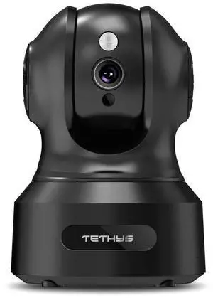 TETHYS Wireless Security Camera 1080P Indoor [Work with Alexa] Pan/Tilt WiFi Smart IP Camera Dome Surveillance System w/Night Vision,Motion Detection,2-Way Audio,Cloud for Home,Business, Baby Monitor