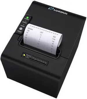 NUCOUN Receipt Printer VCP-80 80mm Thermal Receipt Printer, Serial USB Network Cash Box Interface (80 mm)Connect VC-7 VC-3 Bill Value Counter with RS-232 Cable