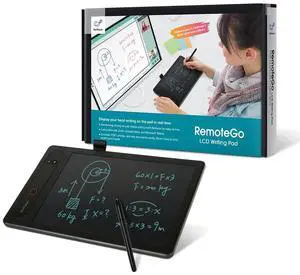PenPower RemoteGo LCD Writing Pad | LCD Panel | Visible Handwriting | Video & Voice Comment on PDF | Annotation, Screen Recording and Math Formula Recognition | Pen Tablet for Adults