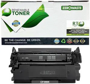 Renewable Toner USA Remanufactured High Yield Toner Cartridge Replacement for HP 89X CF289X Laser Printers M507 M528 MFP (with Bypass Chip)