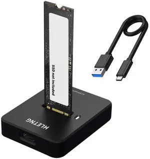 M.2 NVMe to USB Adapter, External NVMe SSD Reader 10Gbps M.2 Enclosure Adapter for PCIe NVMe and M.2 SATA SSDs