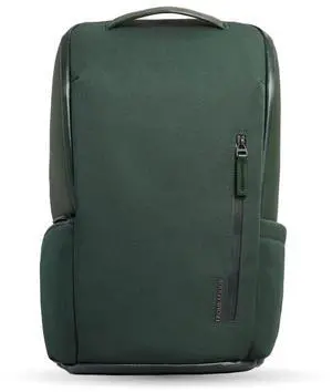 Troubadour Pioneer Backpack 3.0 - Premium Everyday Bag with Padded Laptop Section, Ventilated Shoe Compartment & Sustainable Waterproof Material - All-Day Lightweight Comfort Design - Obsidian Green