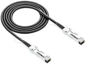 10Gtek 40G QSFP+ DAC Cable - 40GBASE-CR4 Passive Direct Attach Copper Twinax QSFP Cable for Cisco QSFP-H40G-CU5M, Meraki MA-CBL-40G-5M, Supermicro, Mikrotik, Open Switch Devices, 5-Meter(16.5ft)