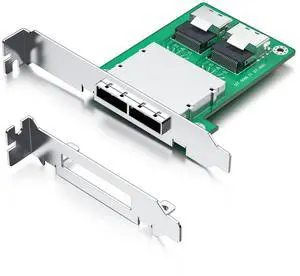 Dual Mini SAS SFF-8088 to SFF-8087 Mini SAS Adapter, with Low Profile and Full-Height Profile Bracket