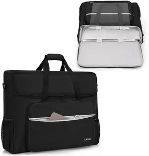 LASUK 27-32" Monitor Transport Carrying Case(up to 2), Going Out Tote Bag Transporting LCD Screens, Monitors and TVs, for Travel, Work