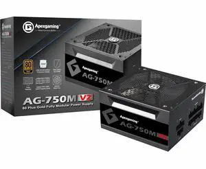 Apexgaming AG-750M V2 750Watt 80PLUS Gold Fully Modular Power Supply