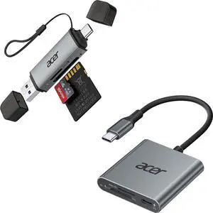 3 in 1 SD 4.0 Card Reader Bundle with SD Card Reader