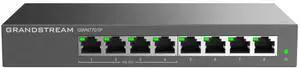 Grandstream GWN7701P | 8-Port Gigabit Ethernet Unmanaged PoE Switch | Plug & Play | Desktop/Wall-Mount | Metal Design