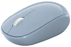 Microsoft Bluetooth Mouse - Pastel Blue. Comfortable design, Right/Left Hand Use, 4-Way Scroll Wheel, Wireless Bluetooth Mouse for PC/Laptop/Desktop, works with for Mac/Windows Computers