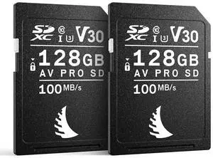 Angelbird - Match Pack for Fujifilm - AV PRO SD V30-128 GB - SDXC UHS-I Memory Cards - up to 6K - for Everyday Photo and Video Shooting