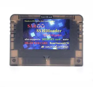 New SAROO SS HDloader Game Reader Cartridge Fast Reading Card Support SD TF Menory Cards Play Games Without CD for Saturn (128G Normal Edition)