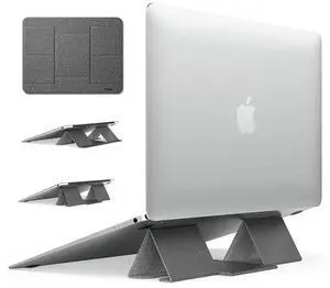 Ringke Folding Stand 2 Lightweight Cooling Anti-Slip Universal Foldable Portable Tablet Laptop Stand - Gray