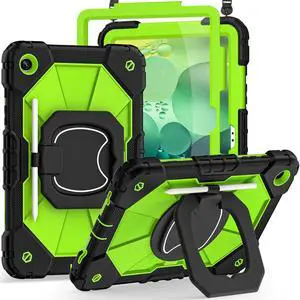 Auizotl Case for Samsung Galaxy Tab A9+/A9 Plus 11 Inch (SM-X210/X216/X218) with Screen Protector/Rotating Stand/Pencil Holder,Military Grade Shockproof Cover for Galaxy Tab A 9 Plus Cases