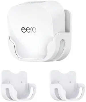 Wall Mount Holder for eero 7 Mesh Router & Extender  Secure Mounting Bracket with Cable Management for Dual-Band Wi-Fi 7 Routers & Smart Home Systems  Effortless Installation, Space-Saving (2 Pack)