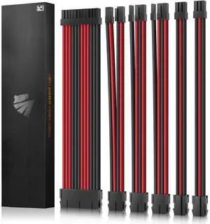 ASIAHORSE 16AWG PSU Cable Extension Power Cords, Customized Power Supply Mod Sleeve Extension Cable, ATX/EPS/8-pin PCI-E/6-pin PCI-E for PSU Cable
