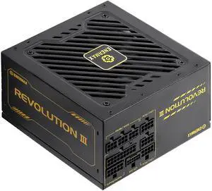 ENERMAX Revolution III 850 - Fully Modular PC Power Supply - 850 Watts - 80 Plus Gold - 600W 12V-2x6 Connector - 100% Japanese Capacitors - Sleeved Cables - 10 Year Warranty