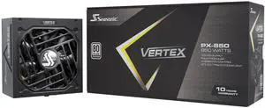 Seasonic Vertex PX-850 | 850W | 80+ Platinum | ATX 3.0 & PCIe 5.0 Ready | Full-Modular | ATX Form Factor | Low Noise | Premium Japanese Capacitor | Nvidia RTX 30/40 Super & AMD GPU Compatible