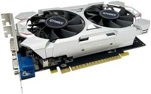 QTHREE GeForce GTX 750 Ti 4GB Graphics Card,GDDR5,128bit,HDMI,DVI,VGA,Video Card for PC Gaming,Computer GPU,PCI Express x16,Dual Fans