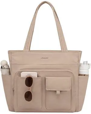 LOVEVOOK Tote Bag For Women,Laptop Work Totes Bags For Women With Multiple Pockets,Teacher Nurse Work Travel Tote Bag