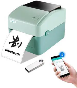 vretti Bluetooth Thermal Shipping Label Printer Wireless 4x6 Label Printer, 420B Compatible with Ebay, Amazon, Shopify, Etsy, USPSAndroid, iPhone