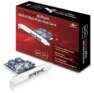 Vantec 2 Channel 4-Port SATA 6Gbps PCIe Host Card (UGT-ST622)