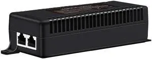 Ztyuav 2.5G PoE++ Injector 60W Non-PoE to PoE Adapter with 2 RJ-45 Ports - 100/1000/2500Mbps, IEEE 802.3af/at/bt Compliant, Plug & Play, Distance Up to 100 Meters (328 ft.), Black
