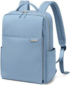 GOLF QUALITY Laptop Backpack for Women, Work Business Traval Computer Backpacks with Laptop Compartment Waterproof Casual Daypack for Travel College,16Inch,Misty Blue