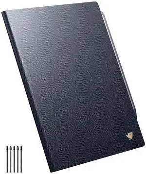 Blue Protective Case for iFLYTEK Paper Tablet 8.2", 5 pcs Pen Refills for iFLYTEK Writing Tablet, Premium PU Leather, Slim& Lightweight