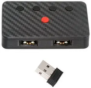 chenyang Dual Port USB to Bluetooth 5.3 Adapter with 2.4G Receiver for Conversion Wired Keyboard and Mouse to Wireless for Phone/Tablet/Computer